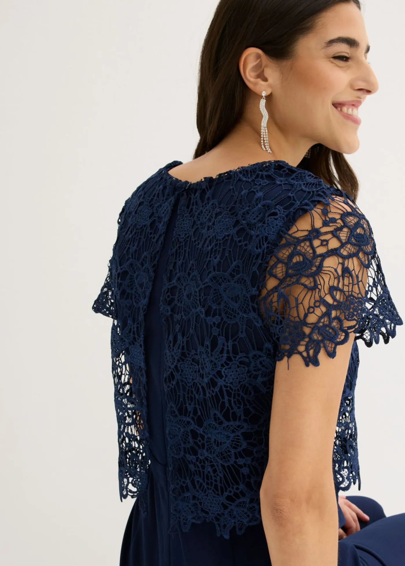 Mujer bonprix bonprix Mono de neopreno suave con encaje