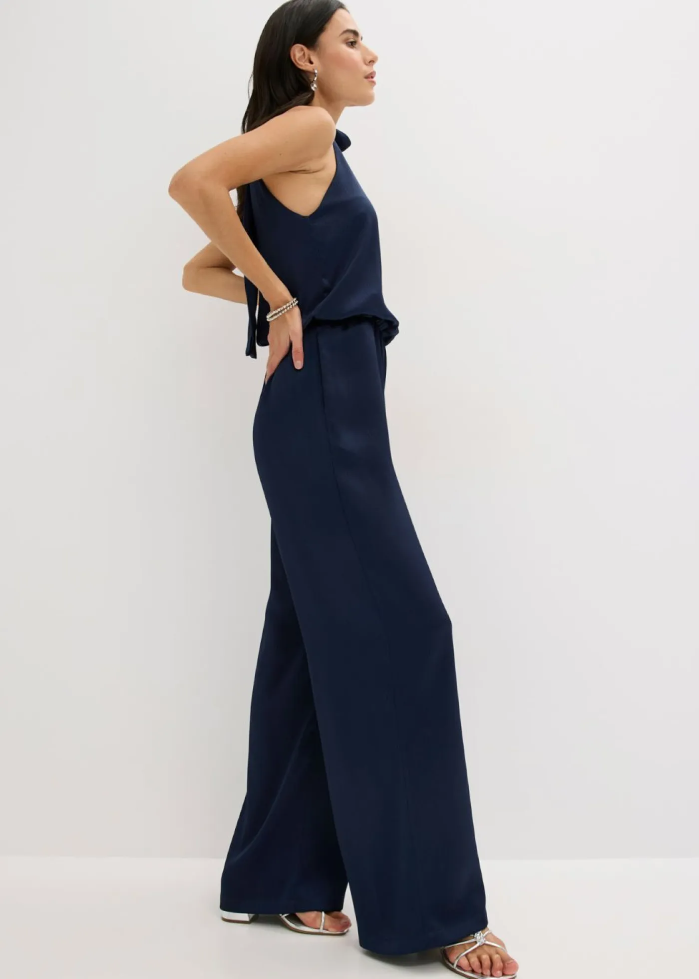 Mujer bonprix bonprix Mono de satén estructurado