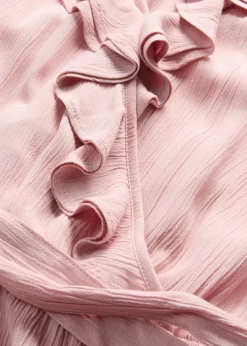 bonprix bonprix Ropa 9 A 16 Años·Vestidos Y Monos>Mono de tejido arrugado Rosa ceniza