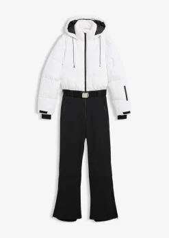 bonprix bonprix Ropa Para El Aire Libre|Monos>Mono funcional guateado e impermeable Blanco-negro