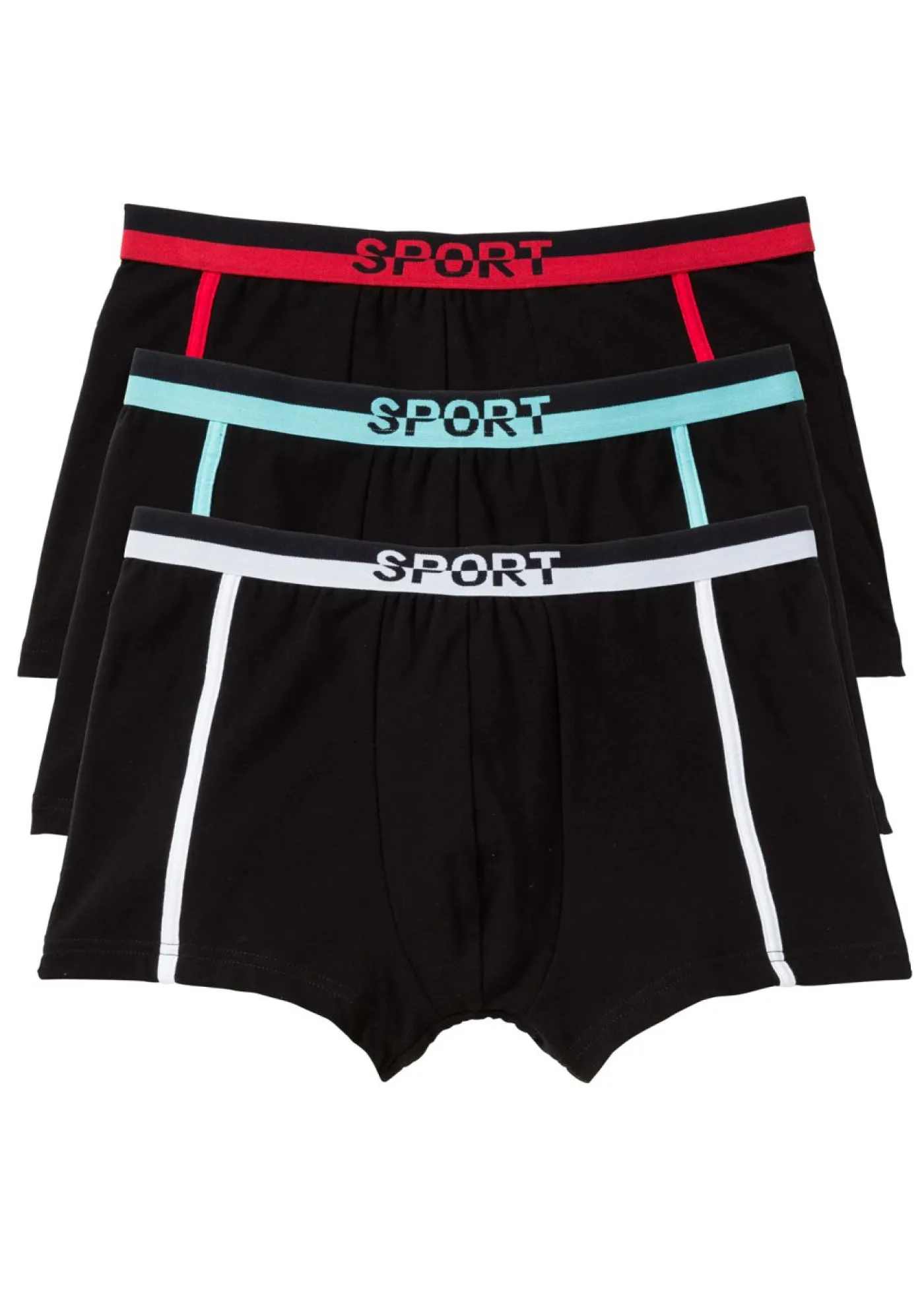 bonprix bonprix Bóxers|Ropa Interior·Bóxers>Pack de 3 calzoncillos bóxer ajustados Negro