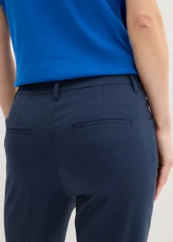 Mujer bonprix bonprix Pantalón 7/8 acampanado con botón decorativo