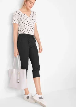 Mujer bonprix bonprix Pantalón 3/4 con cordón