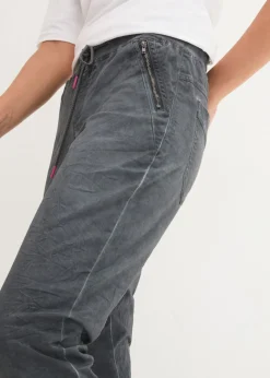 Mujer bonprix bonprix Pantalón 3/4 con cordón en contraste