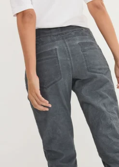 Mujer bonprix bonprix Pantalón 3/4 con cordón en contraste