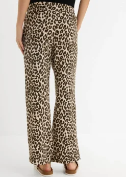 Mujer bonprix bonprix Pantalón 2 en 1 de muselina pura de algodón para durante y después del embarazo