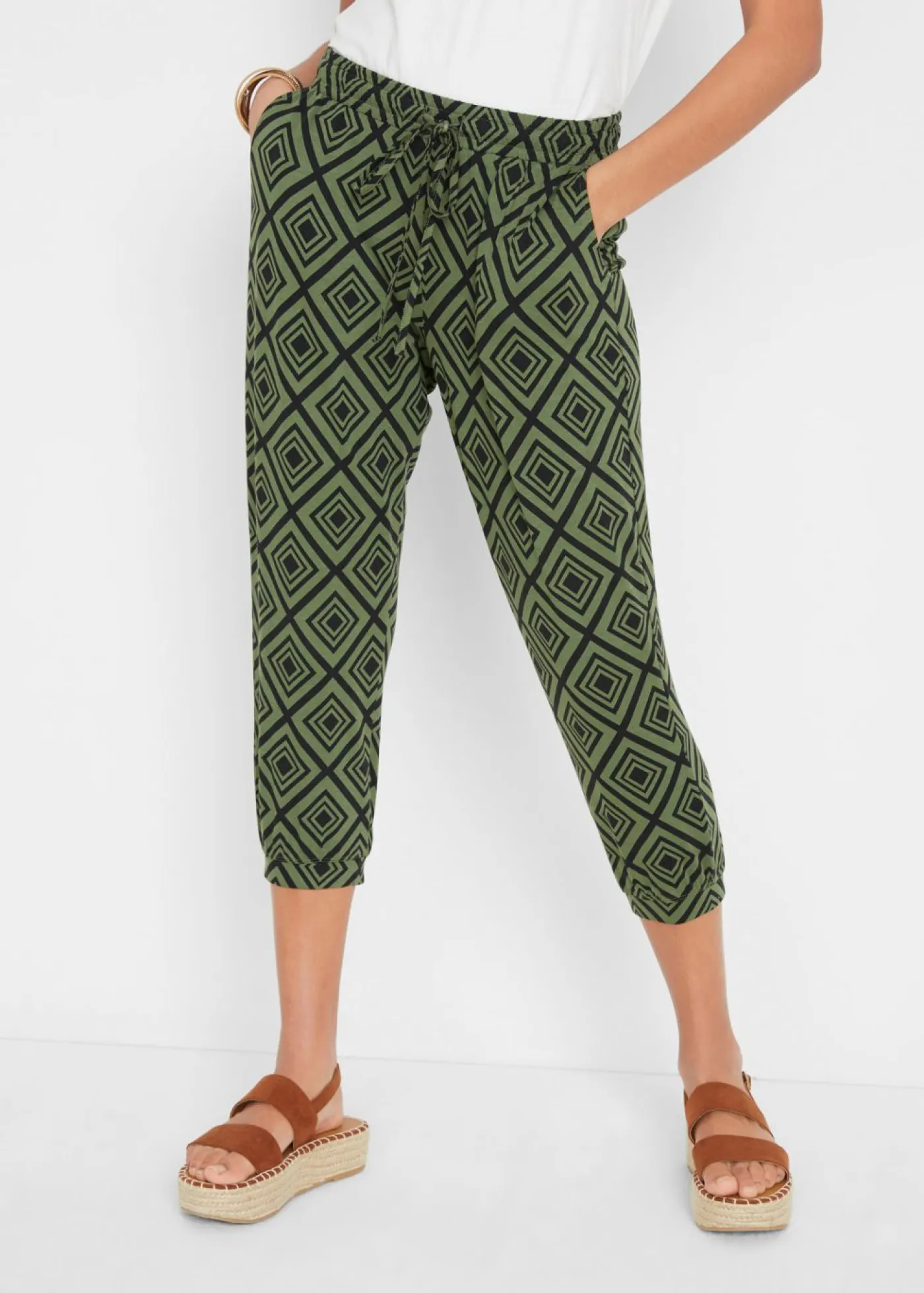 Mujer bonprix bonprix Pantalón 3/4 estampado