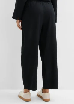 Mujer bonprix bonprix Pantalón acampanado de mezcla de lino ligero