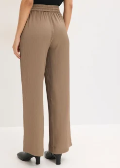 Mujer bonprix bonprix Pantalón ancho con cinturilla cómoda