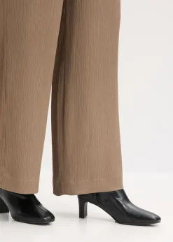 Mujer bonprix bonprix Pantalón ancho con cinturilla cómoda