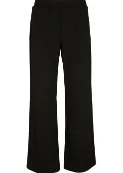 Mujer bonprix bonprix Pantalón ancho con cinturilla elástica de mezcla de viscosa