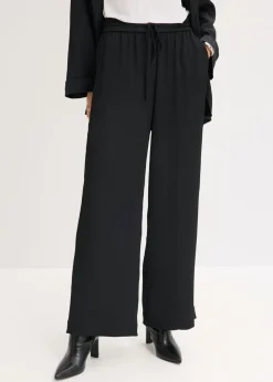 Mujer bonprix bonprix Pantalón ancho con cinturilla cómoda