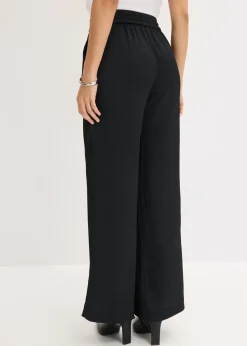 Mujer bonprix bonprix Pantalón ancho con cinturilla cómoda