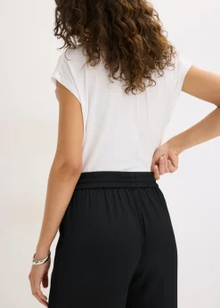 Mujer bonprix bonprix Pantalón ancho con cinturilla cómoda