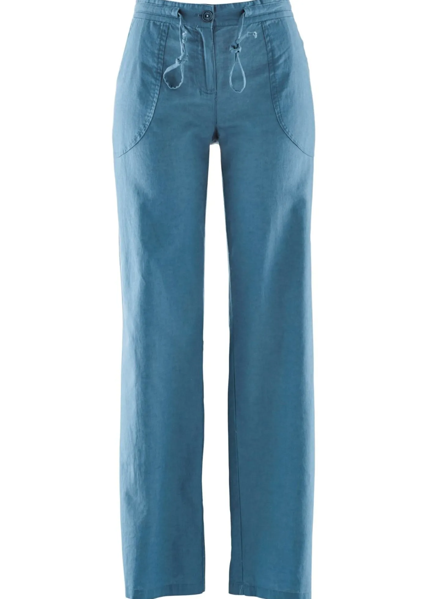 bonprix bonprix Pantalones|Tallas Pequeñas>Pantalón ancho con lino Denim