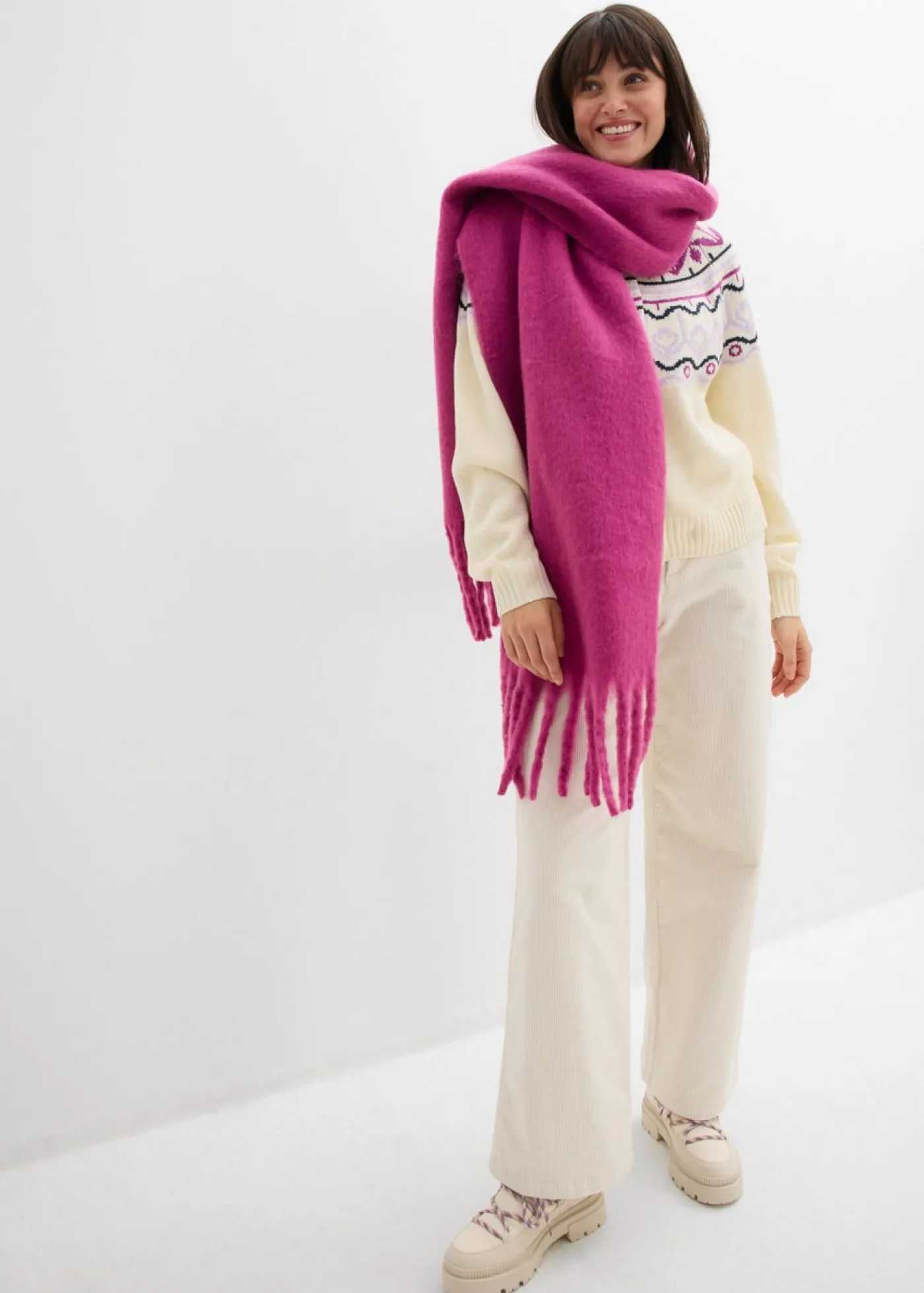 Mujer bonprix bonprix Pantalón ancho de pana