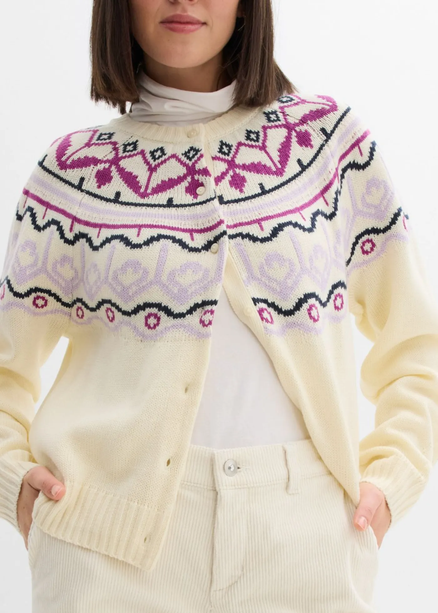 Mujer bonprix bonprix Pantalón ancho de pana