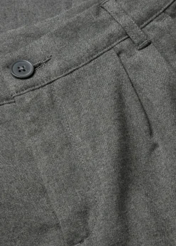 bonprix bonprix Pantalones>Pantalón ancho de pliegues Gris jaspeado