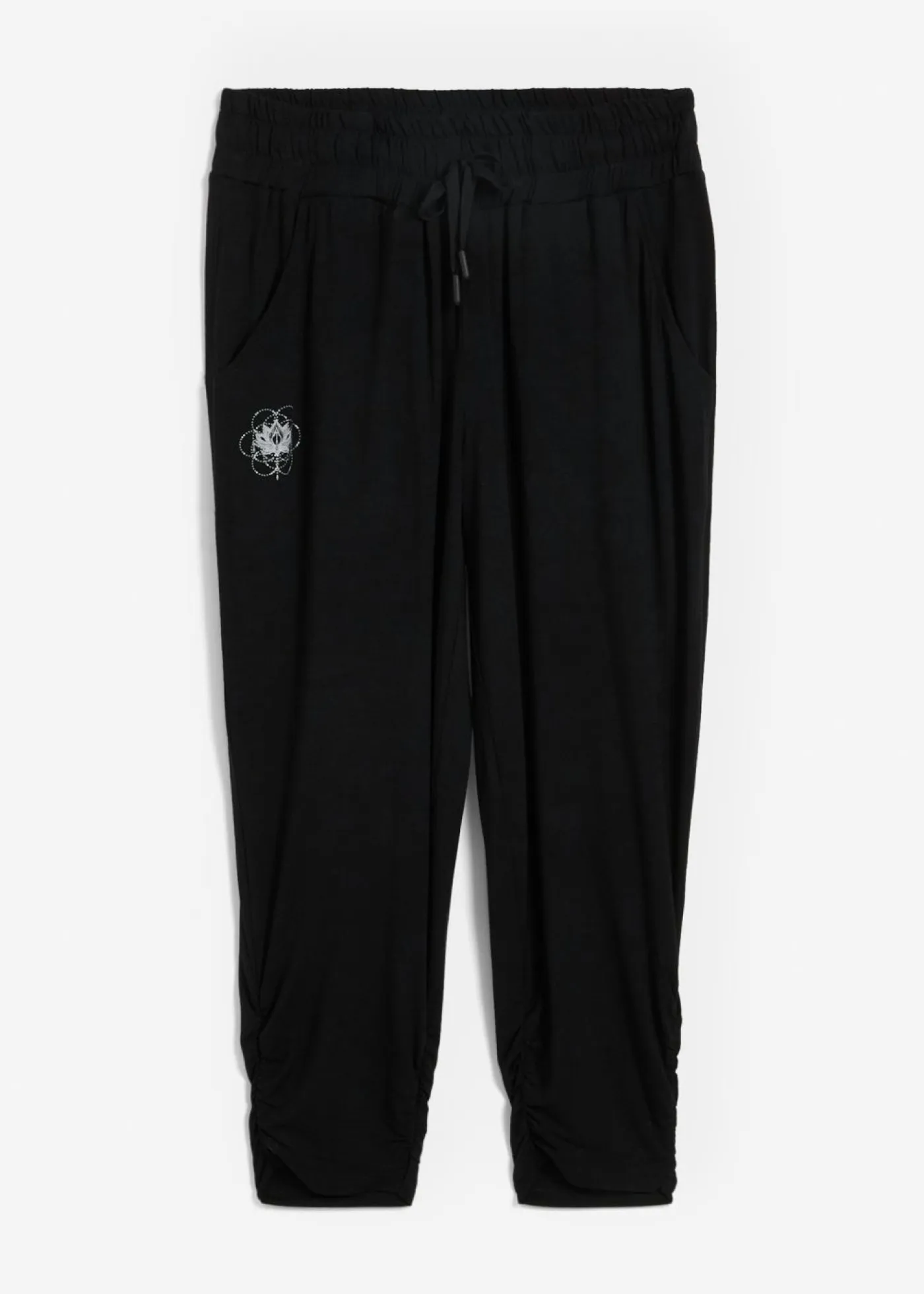 bonprix bonprix Homewear|Ropa Deportiva>Pantalón bombacho 7/8 Negro