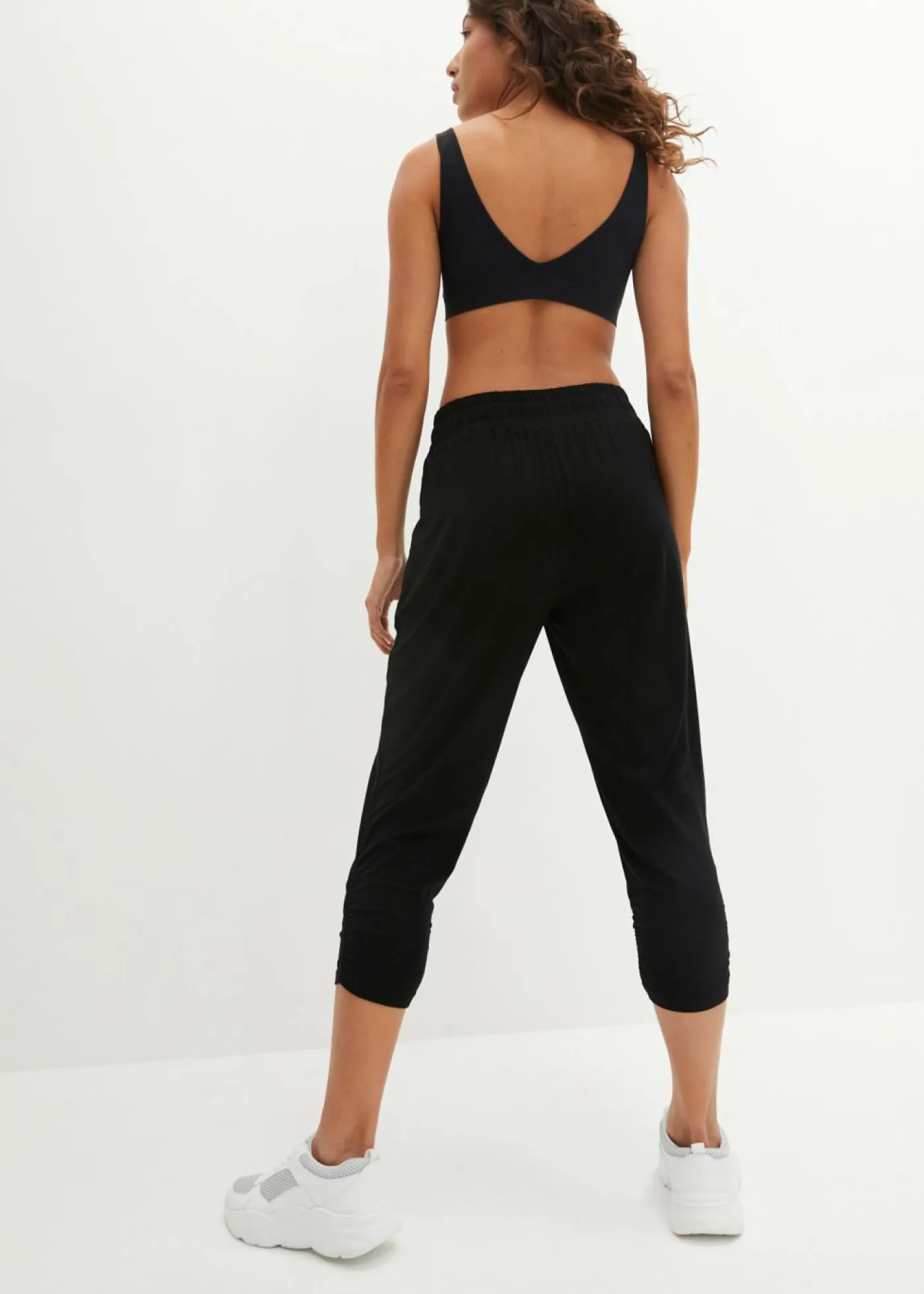 bonprix bonprix Homewear|Ropa Deportiva>Pantalón bombacho 7/8 Negro