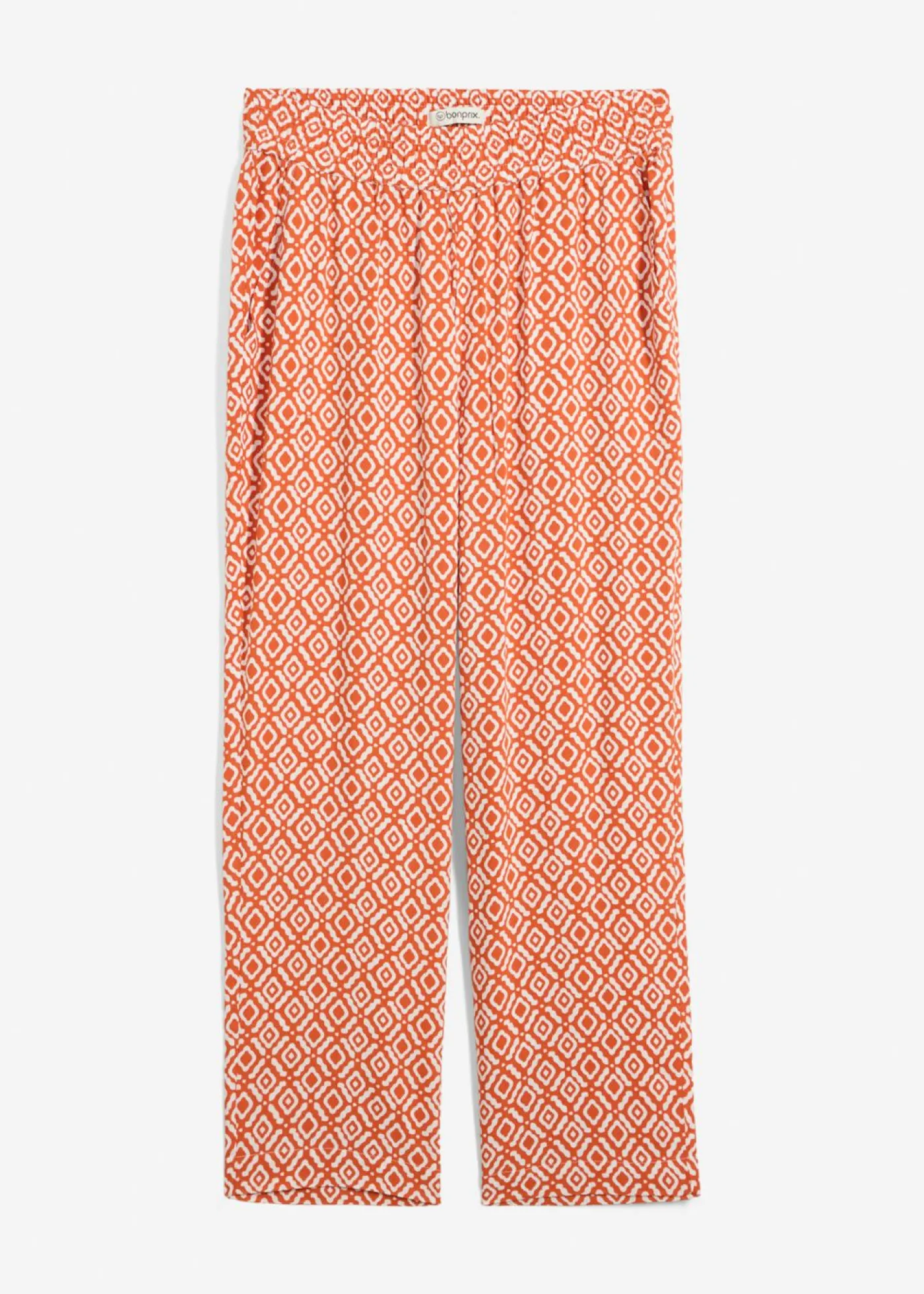 bonprix bonprix Conjuntos De Ropa|Pantalones>Pantalón bombacho de viscosa cayena-blanco lana