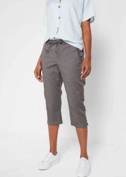 Mujer bonprix bonprix Pantalón capri con cordón