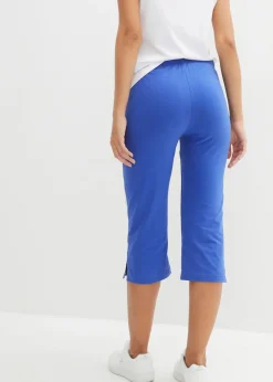 Mujer bonprix bonprix Pantalón capri de algodón con elástico (2 unidades)
