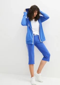 Mujer bonprix bonprix Pantalón capri de algodón con elástico (2 unidades)