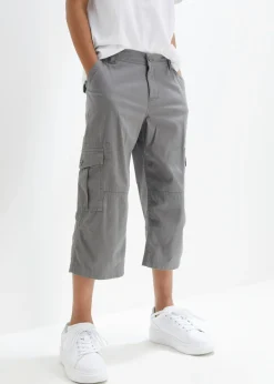 Niños bonprix bonprix Pantalón capri de algodón puro con corte holgado