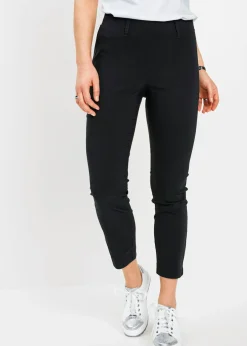 bonprix bonprix Pantalones>Pantalón capri de bengalina Negro