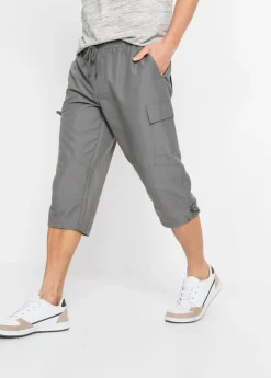 Hombre bonprix bonprix Pantalón capri de microfibra con corte regular