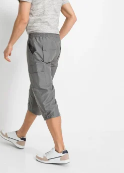 Hombre bonprix bonprix Pantalón capri de microfibra con corte regular