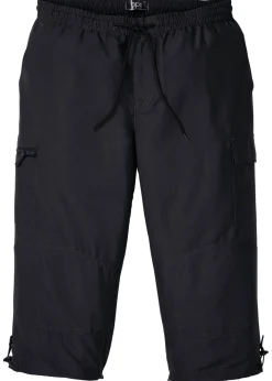 bonprix bonprix Básicos En Rebajas|Pantalones>Pantalón capri de microfibra con corte regular Negro