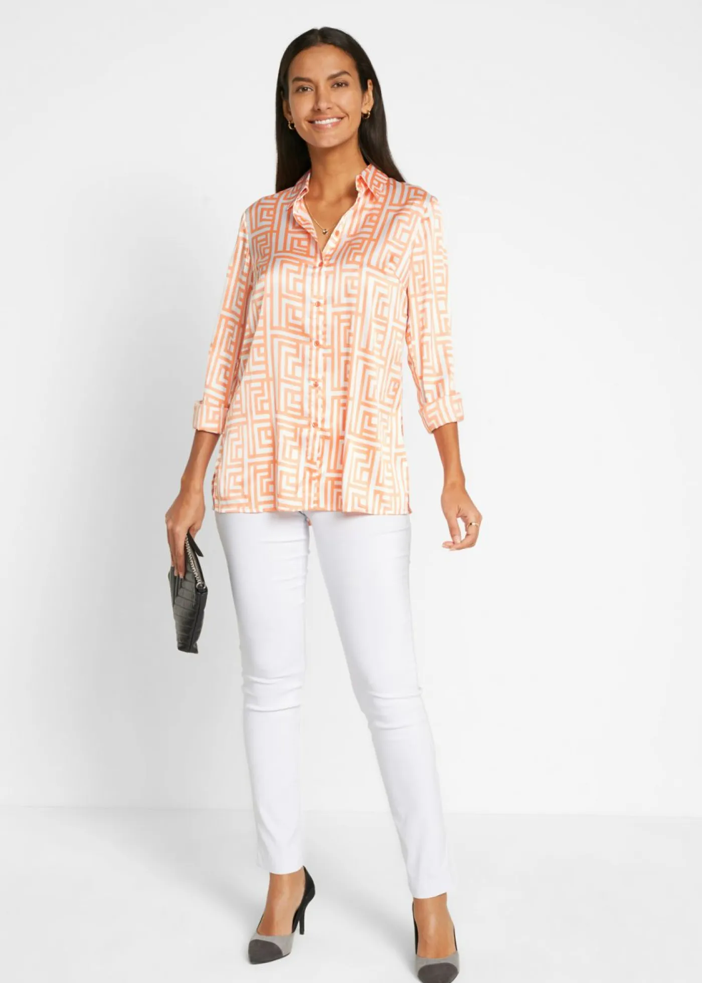 Mujer bonprix bonprix Pantalón capri sin cierre con elástico