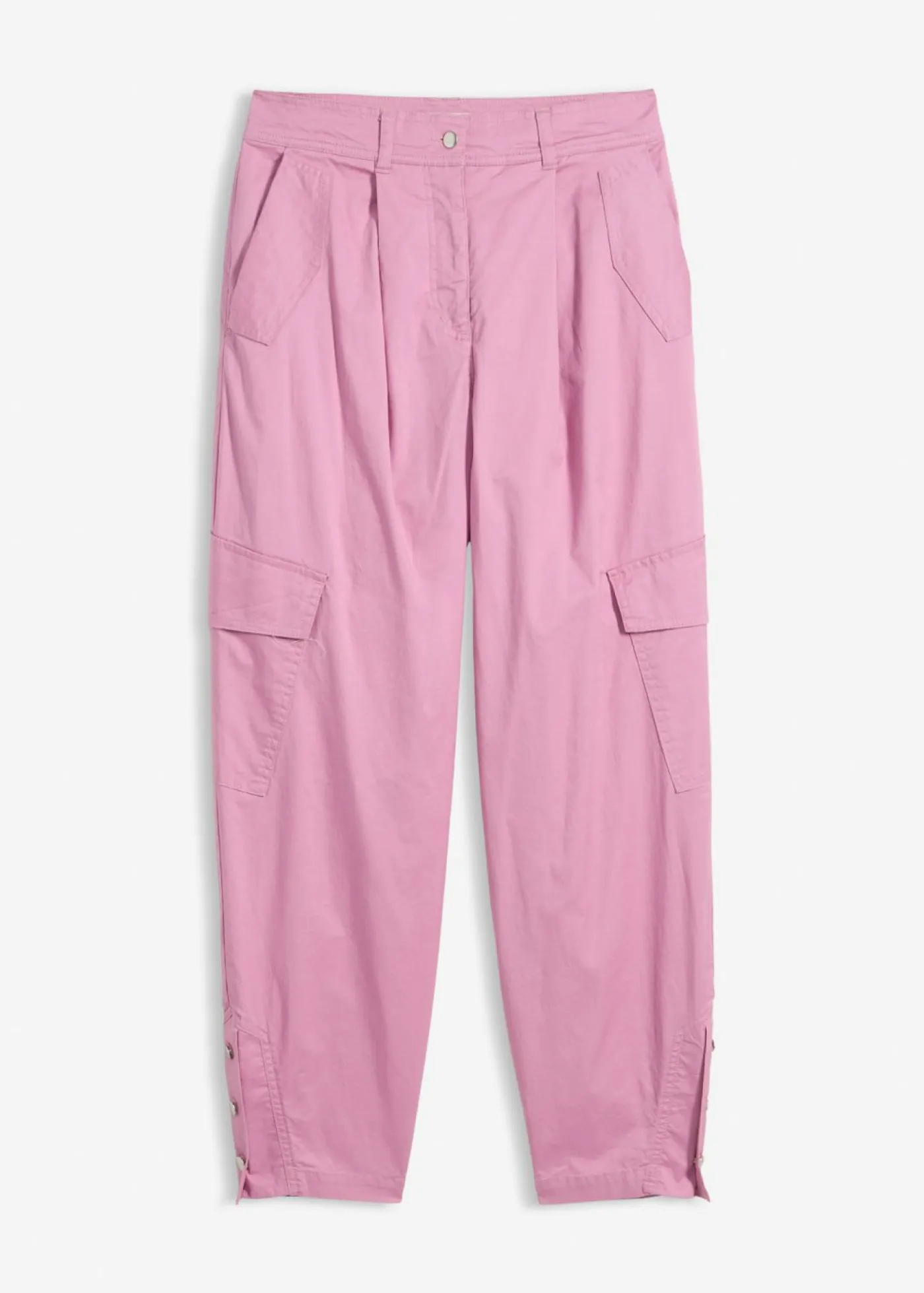 bonprix bonprix Pantalones|Novedades>Pantalón cargo de algodón elástico Malva