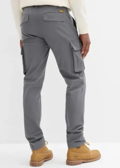 Hombre bonprix bonprix Pantalón cargo elástico, regular fit, con algodón puro, straight
