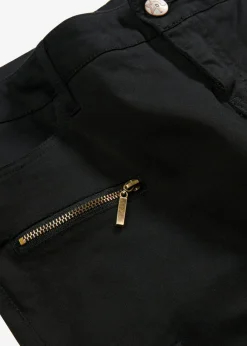 Mujer bonprix bonprix Pantalón cargo en mezcla de algodón elástico