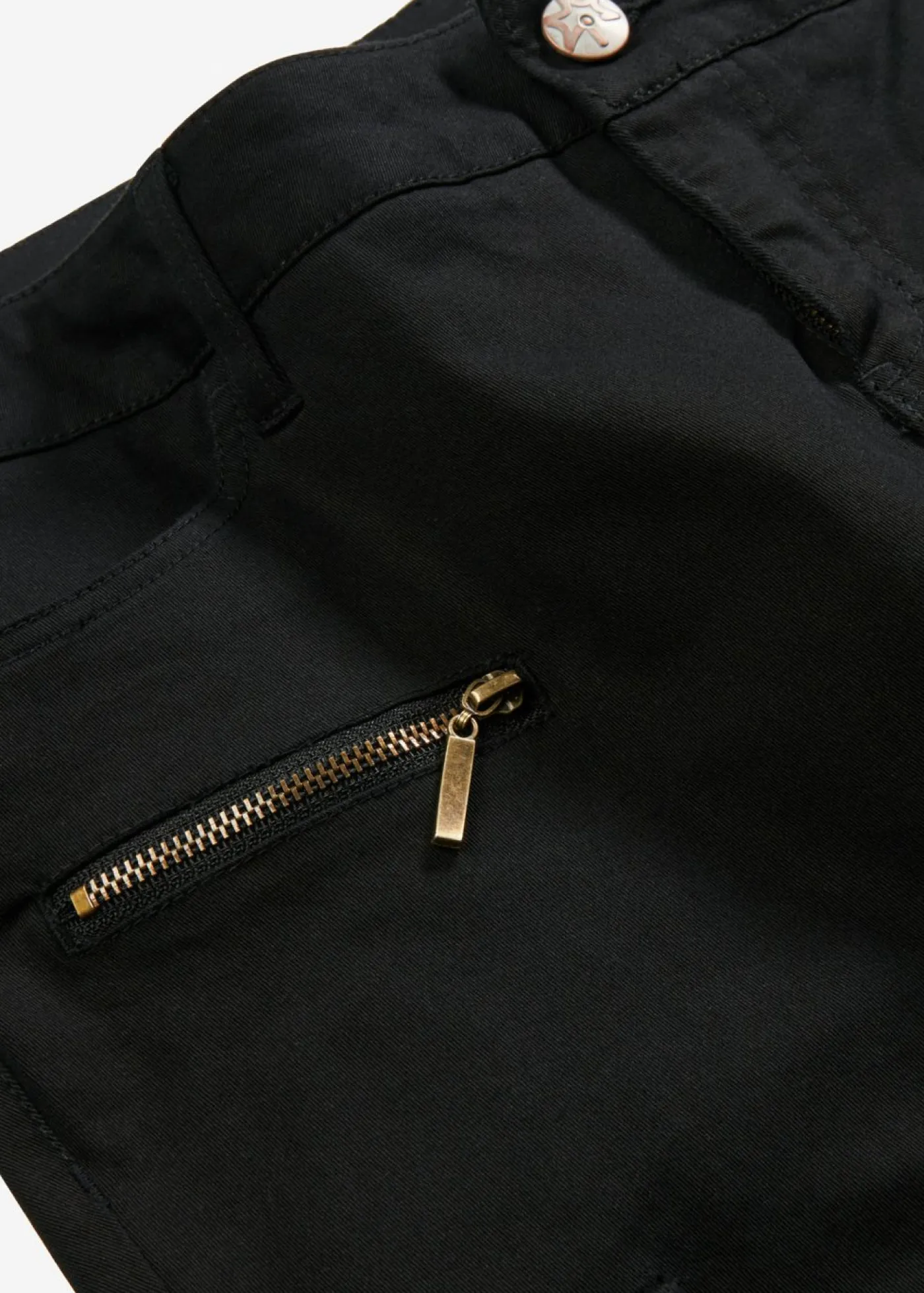 Mujer bonprix bonprix Pantalón cargo en mezcla de algodón elástico