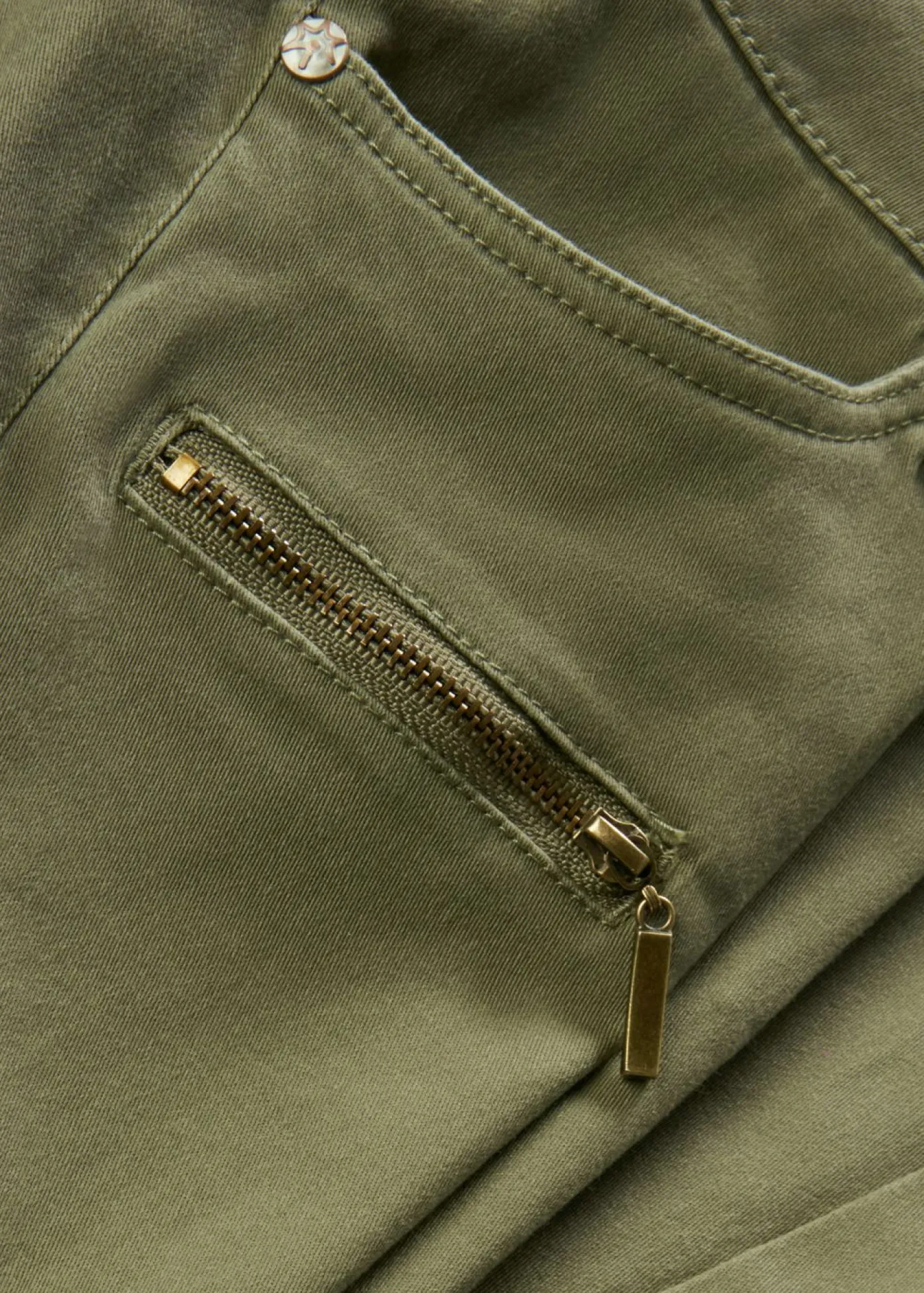 Mujer bonprix bonprix Pantalón cargo en mezcla de algodón elástico