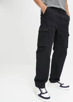 Hombre bonprix bonprix Pantalón cargo holgado de algodón elástico resistente, straight