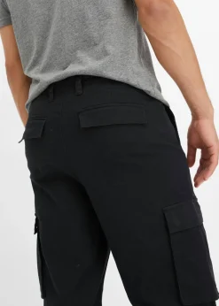 Hombre bonprix bonprix Pantalón cargo holgado de algodón elástico resistente, straight