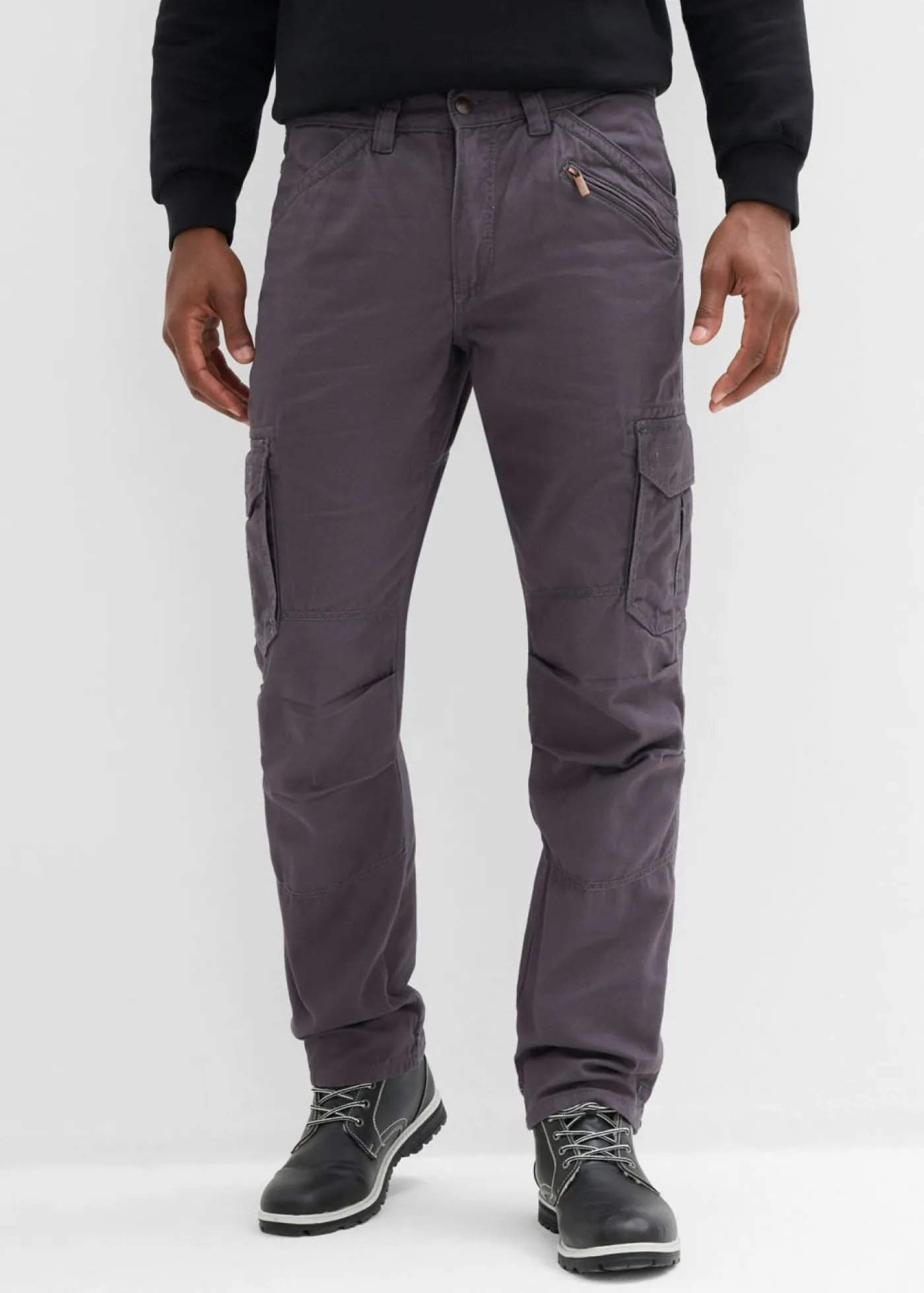 Hombre bonprix bonprix Pantalón cargo, relaxed fit, straight