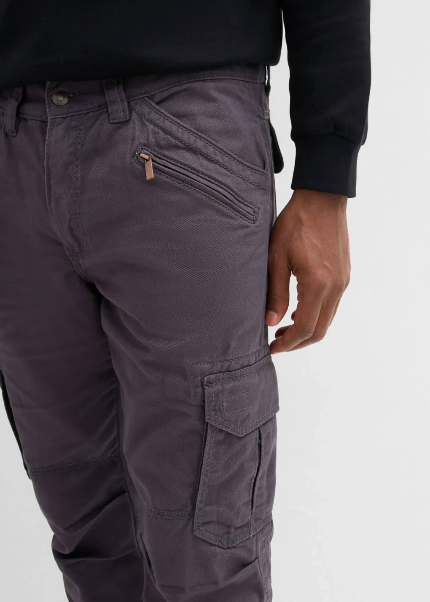 Hombre bonprix bonprix Pantalón cargo, relaxed fit, straight