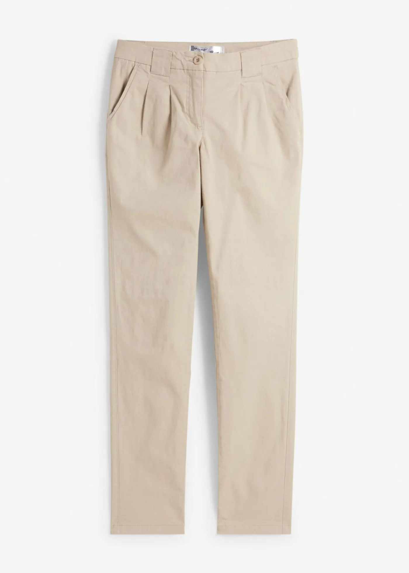 bonprix bonprix Pantalones|Tallas Pequeñas>Pantalón chino elástico Arena