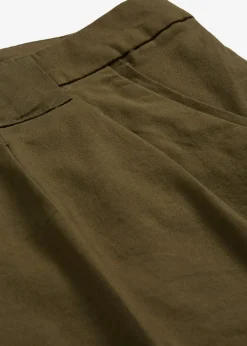 bonprix bonprix Pantalones|Tallas Pequeñas>Pantalón chino elástico Oliva