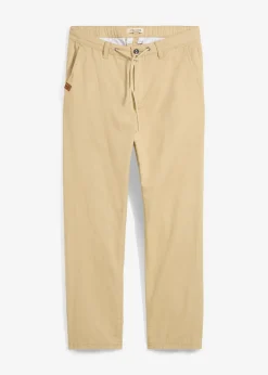 Hombre bonprix bonprix Pantalón chino, relaxed fit, de algodón puro, straight