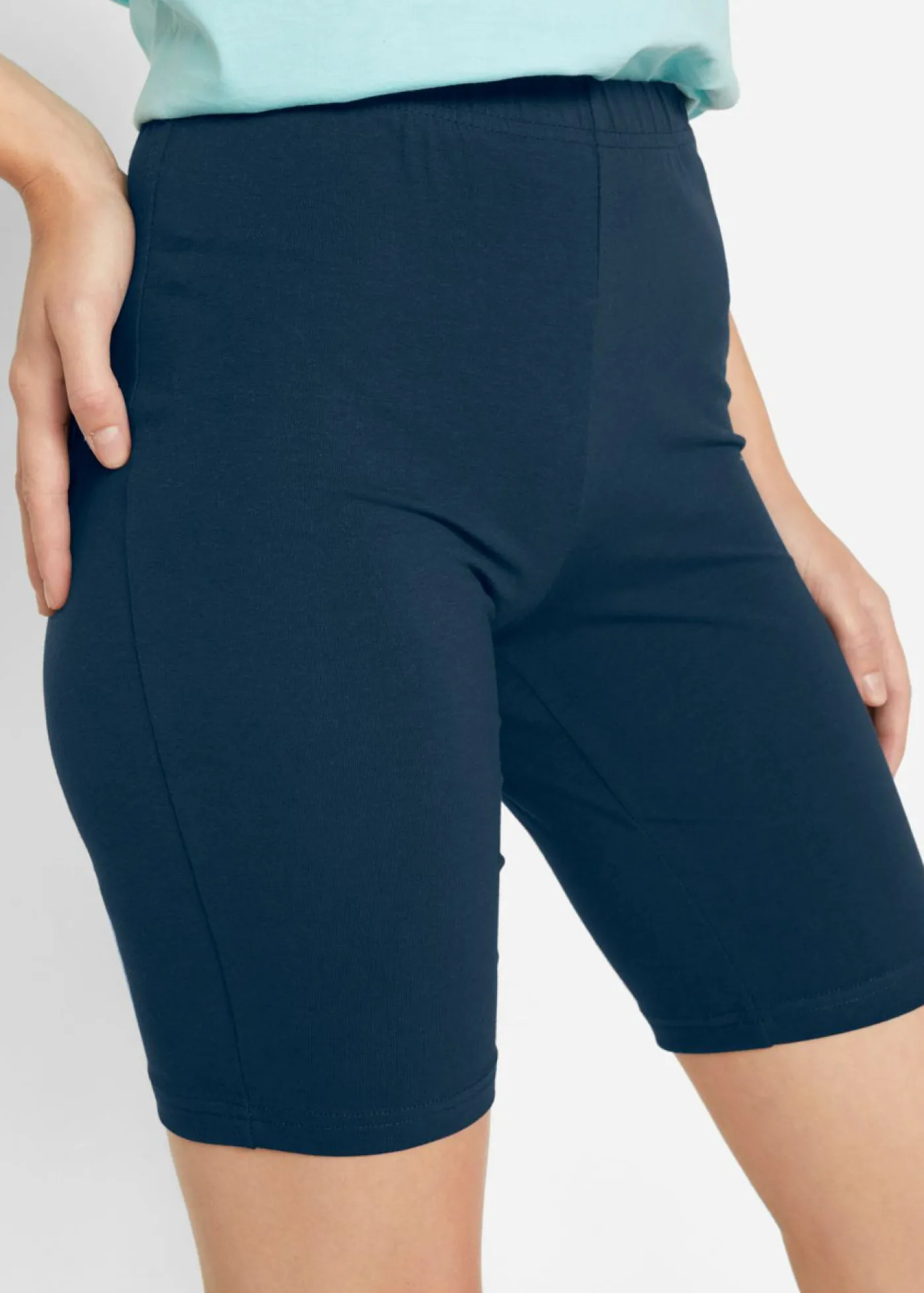 bonprix bonprix Shorts Moldeadores|Básicos>Pantalón ciclista (2 unidades) Azul marino-negro