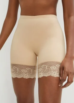 Mujer bonprix bonprix Pantalón ciclista antirrozaduras de poliamida con piernas de encaje