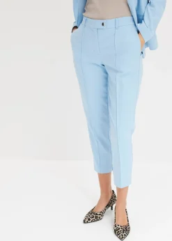 bonprix bonprix Pantalones|Novedades>Pantalón con cintura cómoda Azul claro
