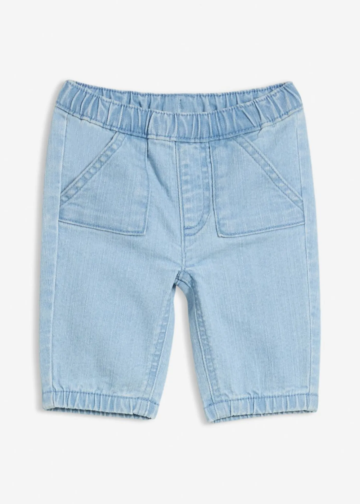 bonprix bonprix Pantalones>Pantalón con cinturilla elástica Azul piedra